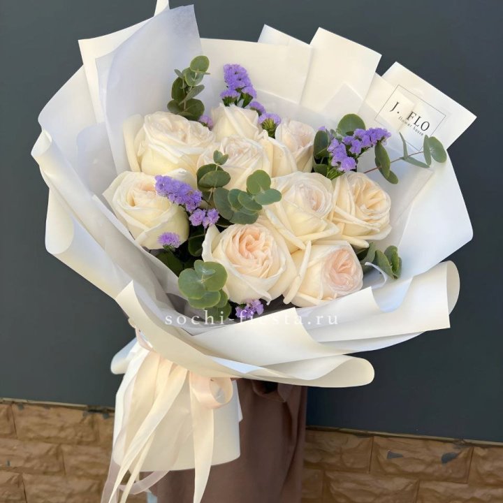 Букет из роз Вайт охара в Владимире
