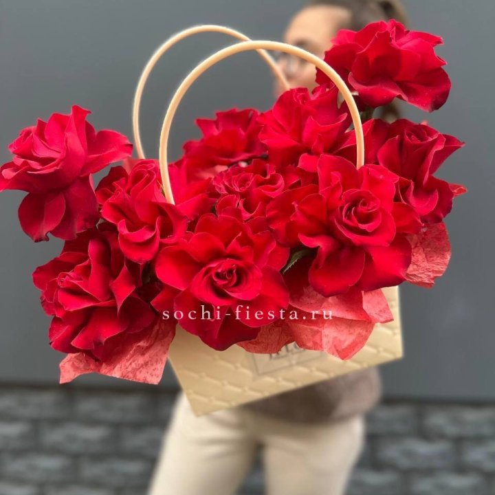 Французские розы в сумочке в Владимире