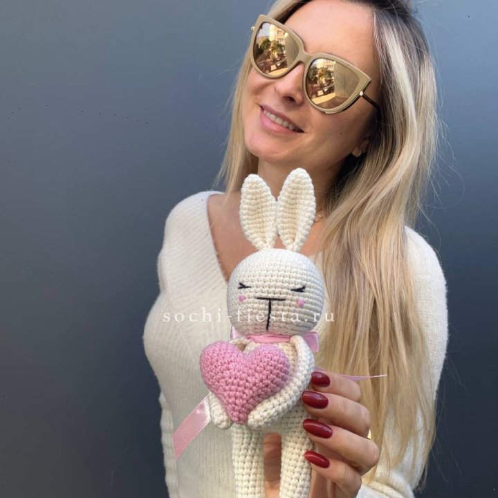 Зайка с сердцем ручной работы в Владимире