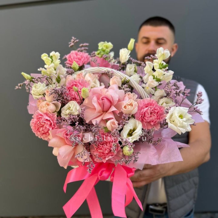 Цветочная корзина №1 в Владимире