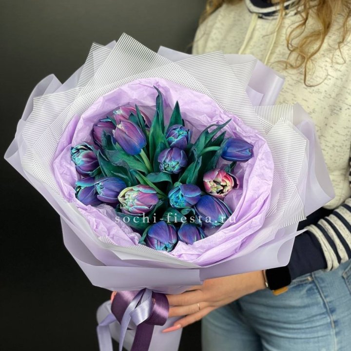 Букет тюльпанов "Пандора" в Владимире