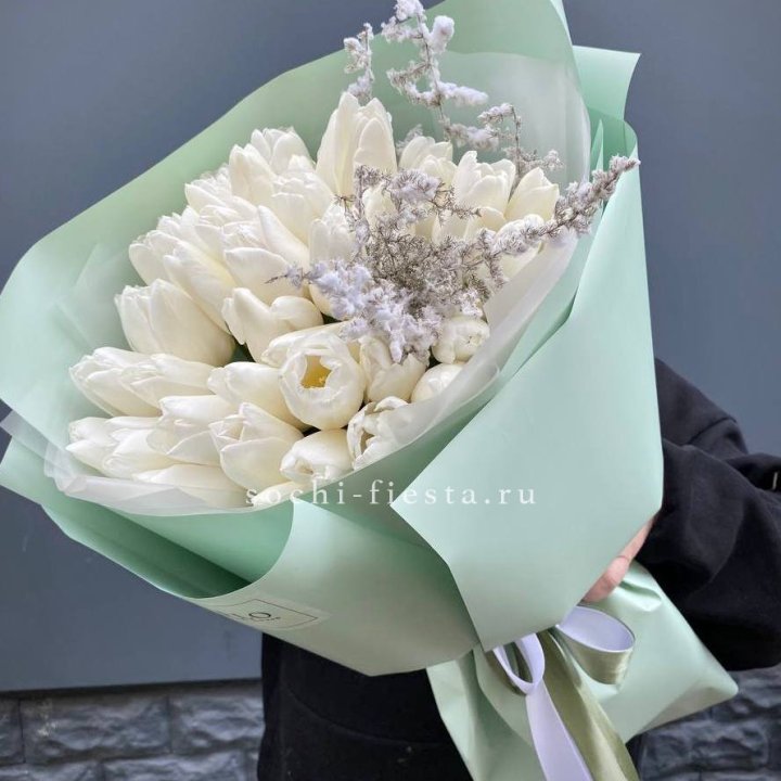 Букет белых тюльпанов "Бьянко" в Владимире