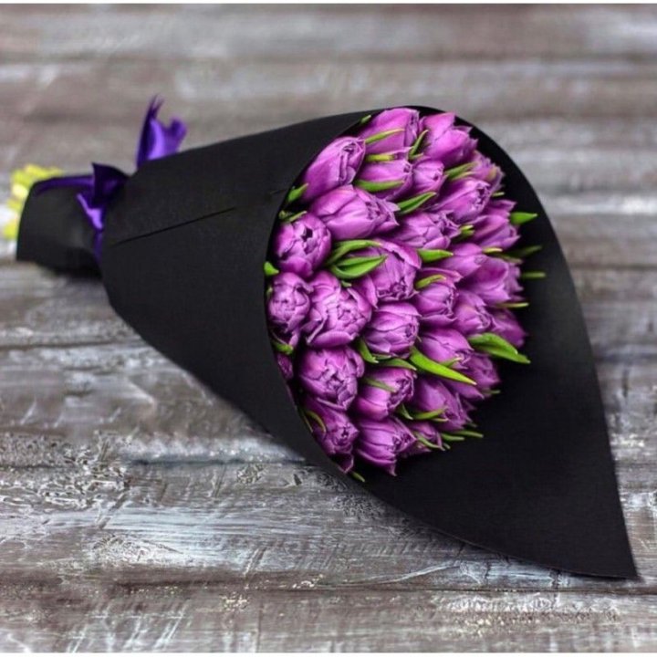 Пионовидные тюльпаны блэк в Владимире